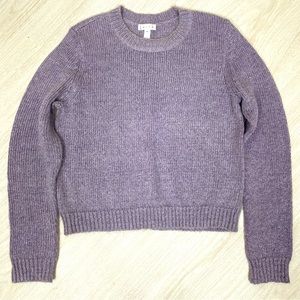 Leith Lavender Metallic Crewneck Sweater